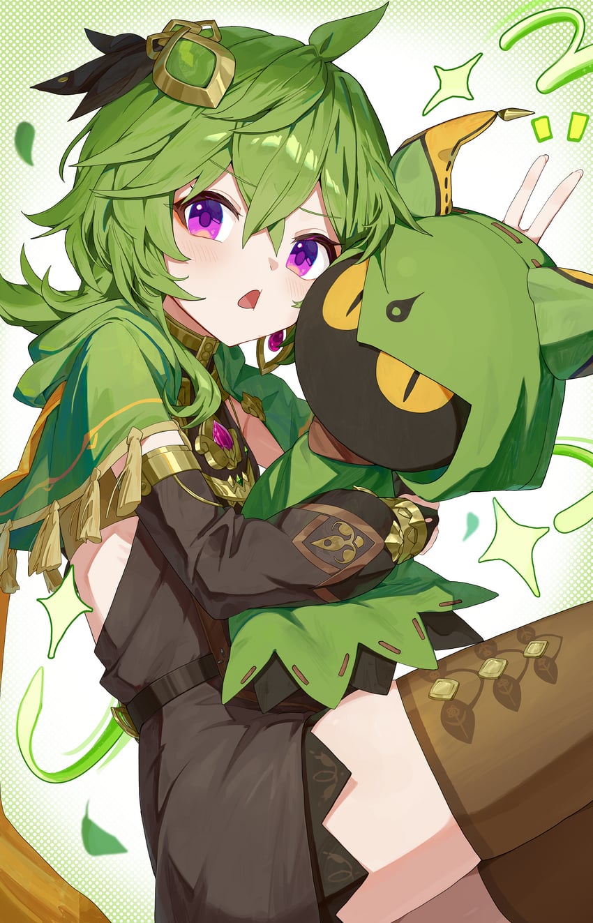 collei and cuilein-anbar (genshin impact) drawn by pellas_(panix2383)