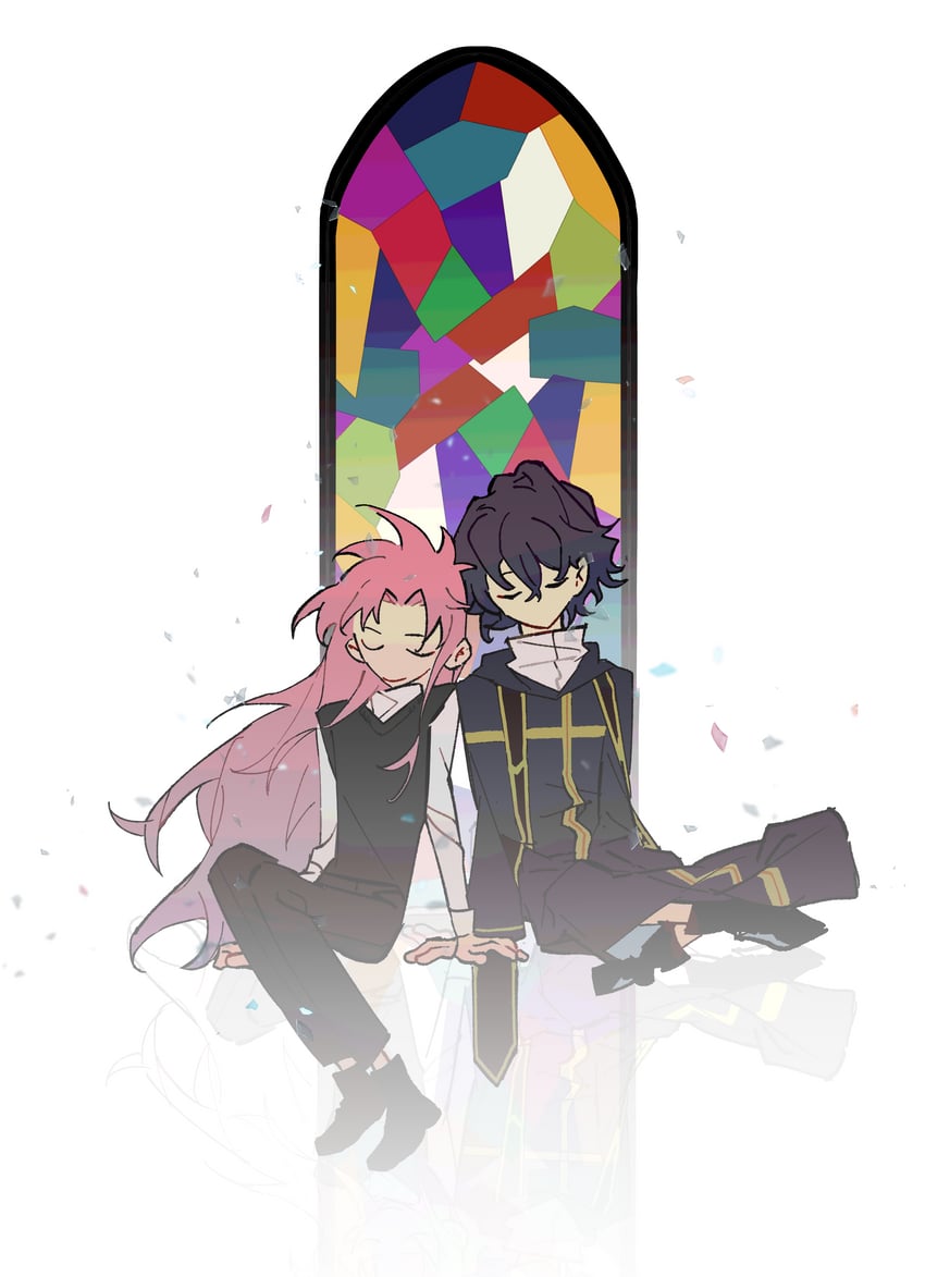 hatsutori hajime and utsugi noriyuki (saibou shinkyoku) drawn by chuanhua