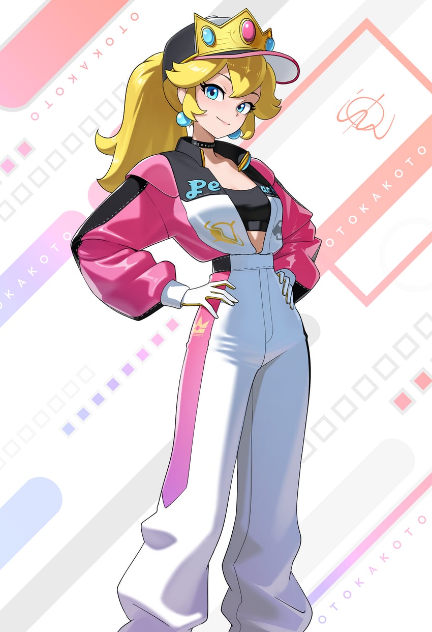 princess peach (mario and 2 more) drawn by otokakoto