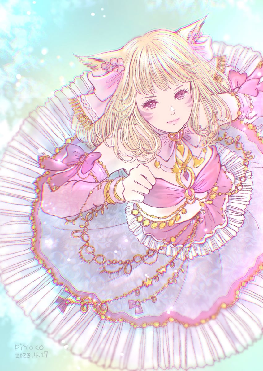 warrior of light (final fantasy and 1 more) drawn by piyoco