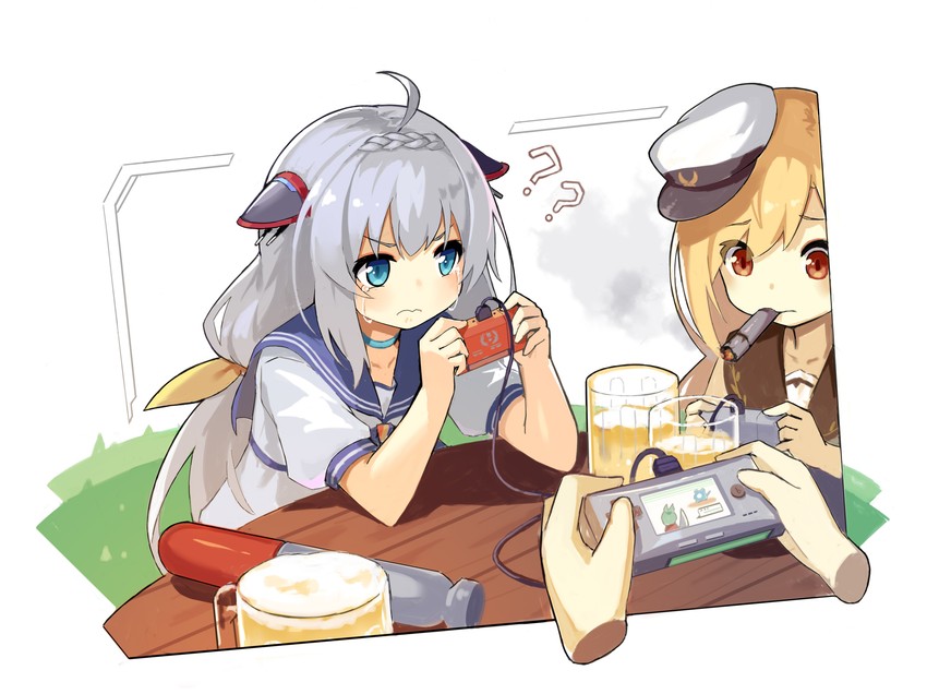 claxton and admiral scheer (pokemon and 1 more) drawn by lino-lin