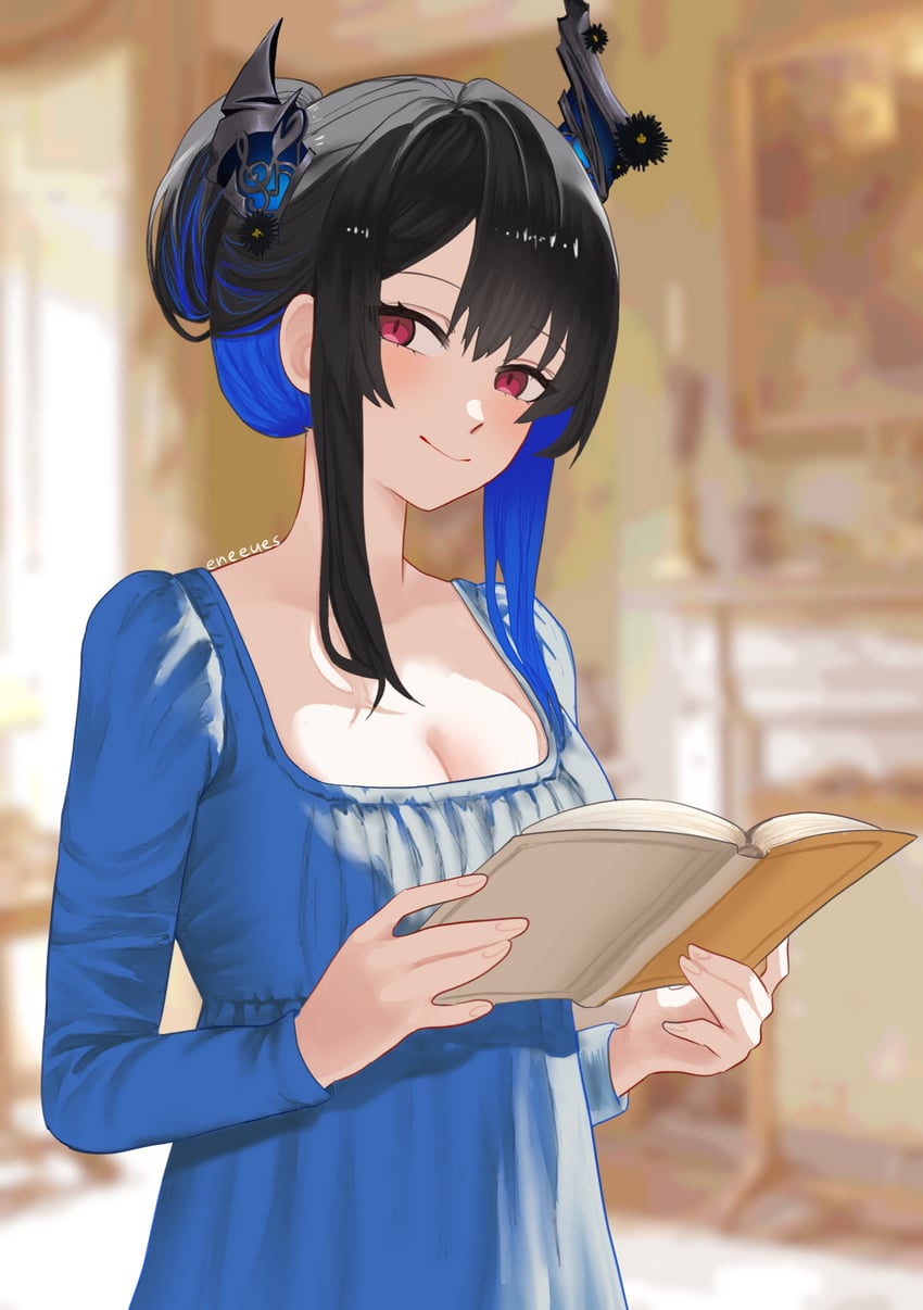 nerissa ravencroft (hololive and 1 more) drawn by eneeues