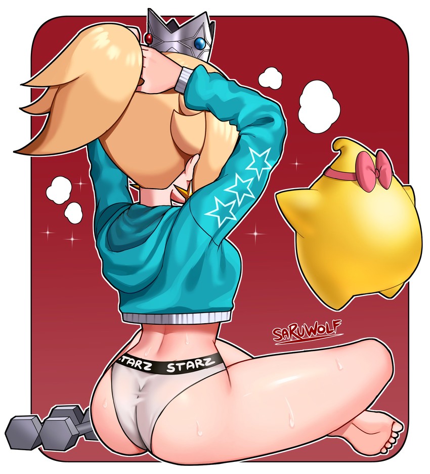rosalina and luma (mario and 1 more) drawn by sarukaiwolf