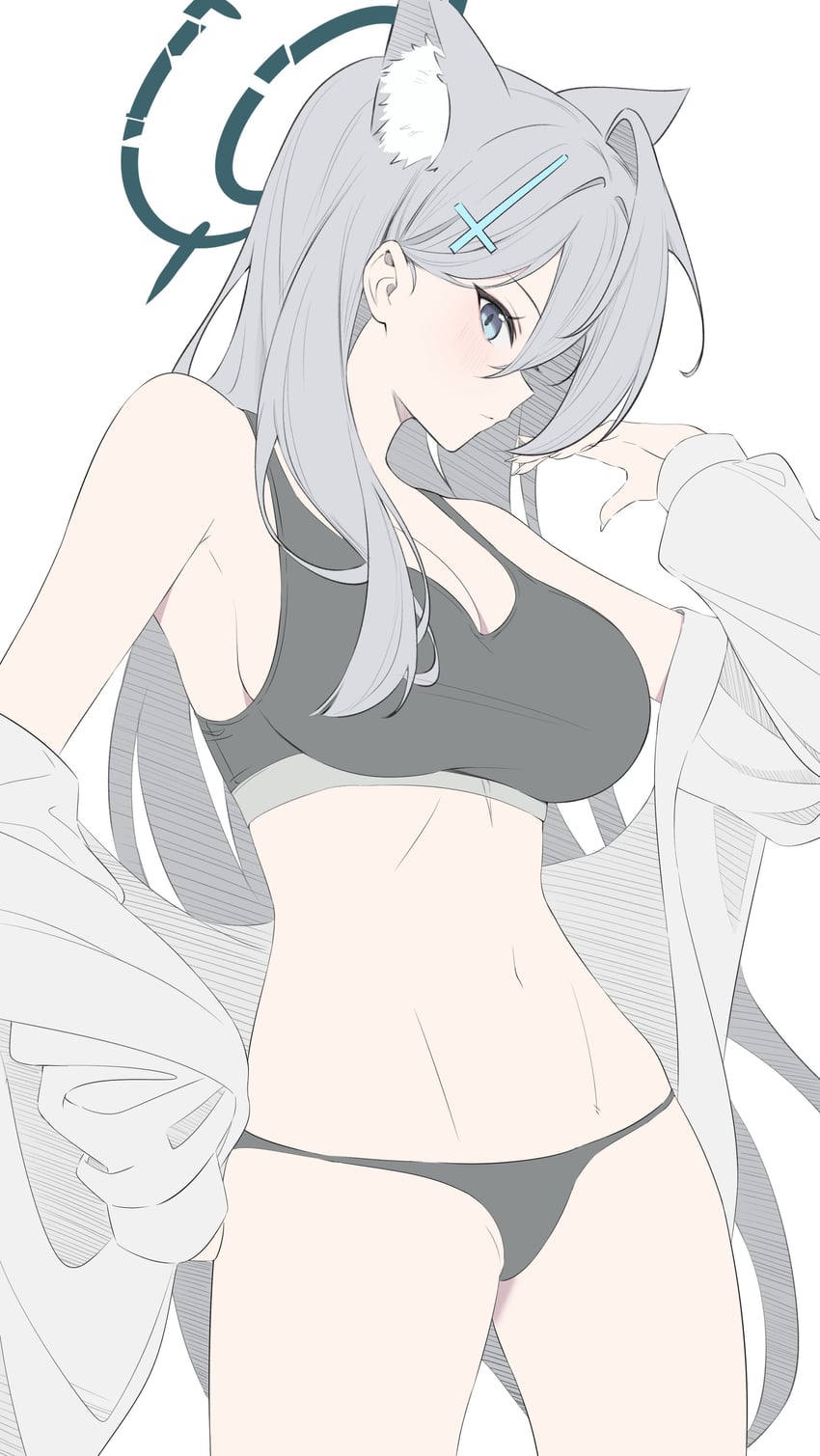 shiroko and shiroko terror (blue archive) drawn by rable