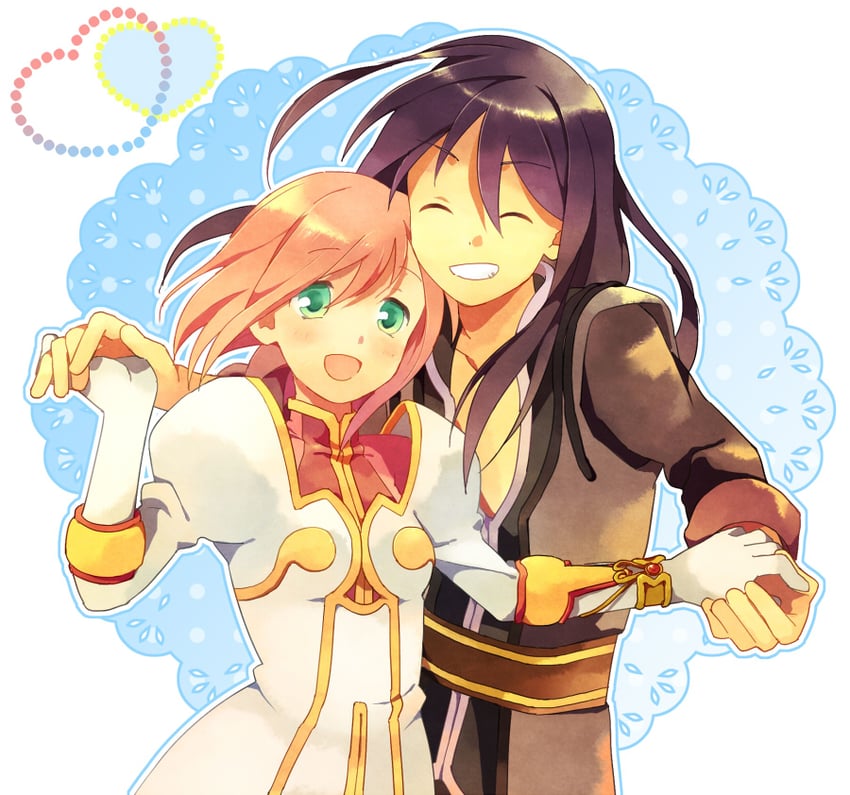 yuri lowell and estellise sidos heurassein (tales of and 1 more) drawn by hara_yui