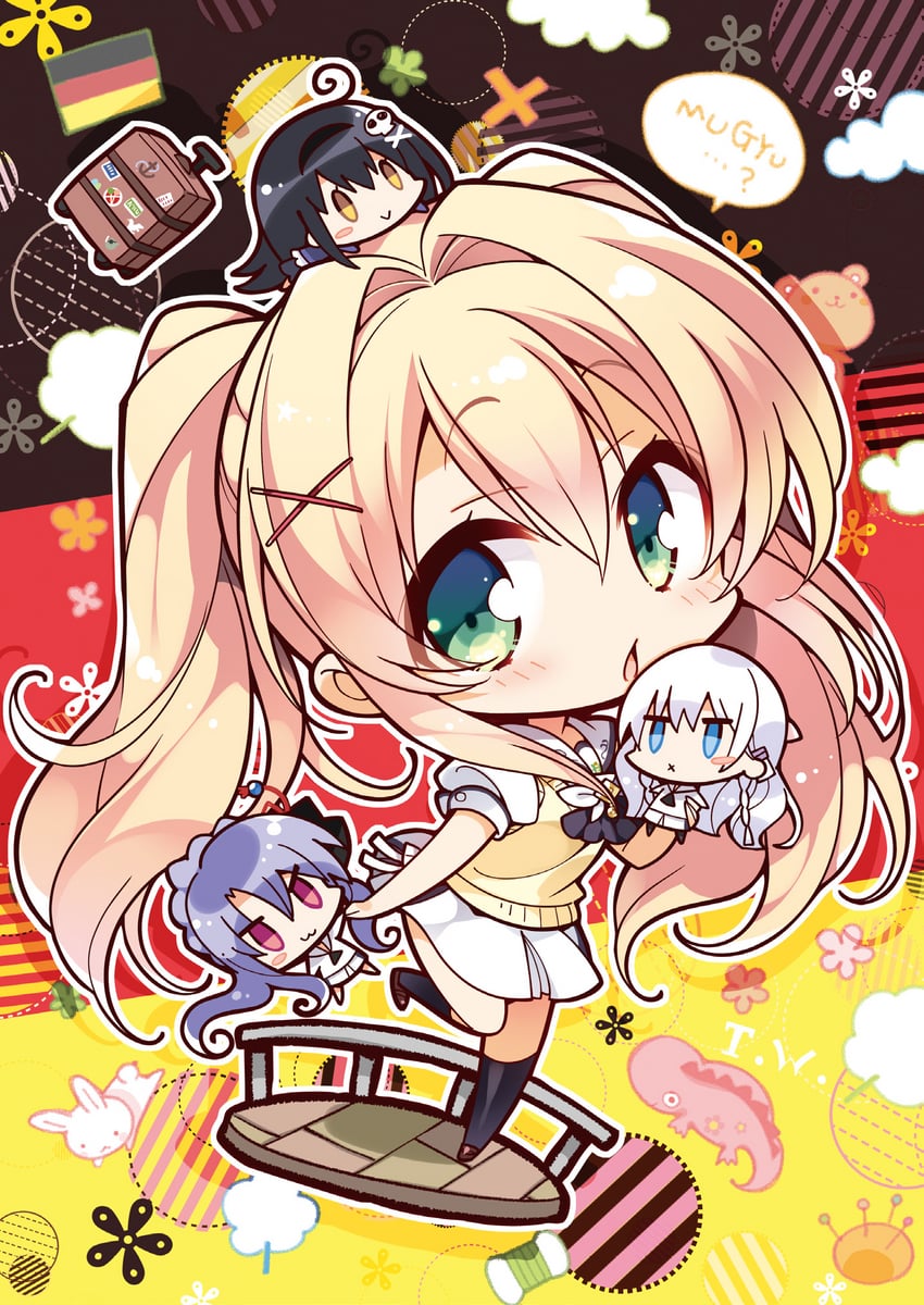 naruse shiroha, kushima kamome, sorakado ao, and tsumugi wenders (summer pockets) drawn by komowata_haruka
