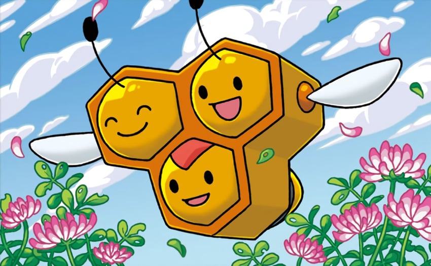 combee (pokemon and 1 more) drawn by komayama_akira