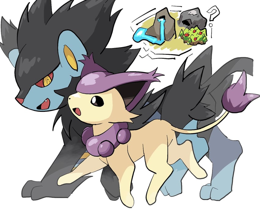 luxray and delcatty (pokemon and 2 more) drawn by o_o_(pixiv_91006494)