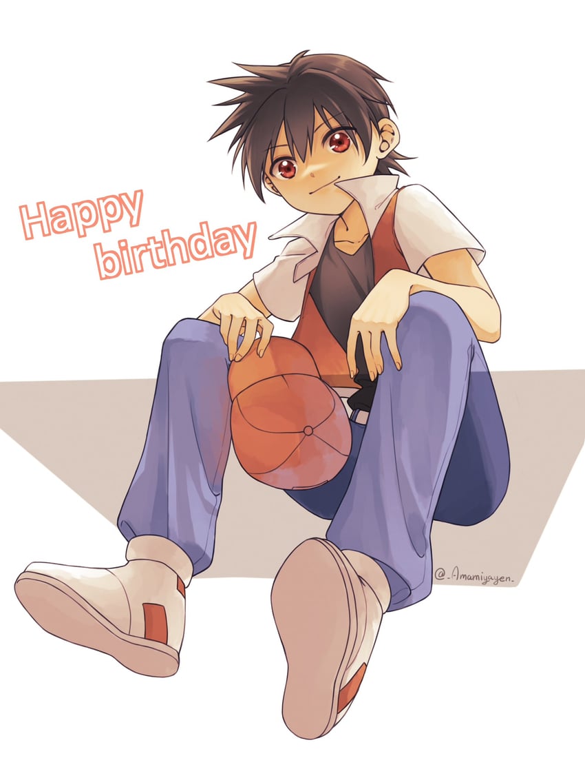 red (pokemon and 1 more) drawn by ayan_ip