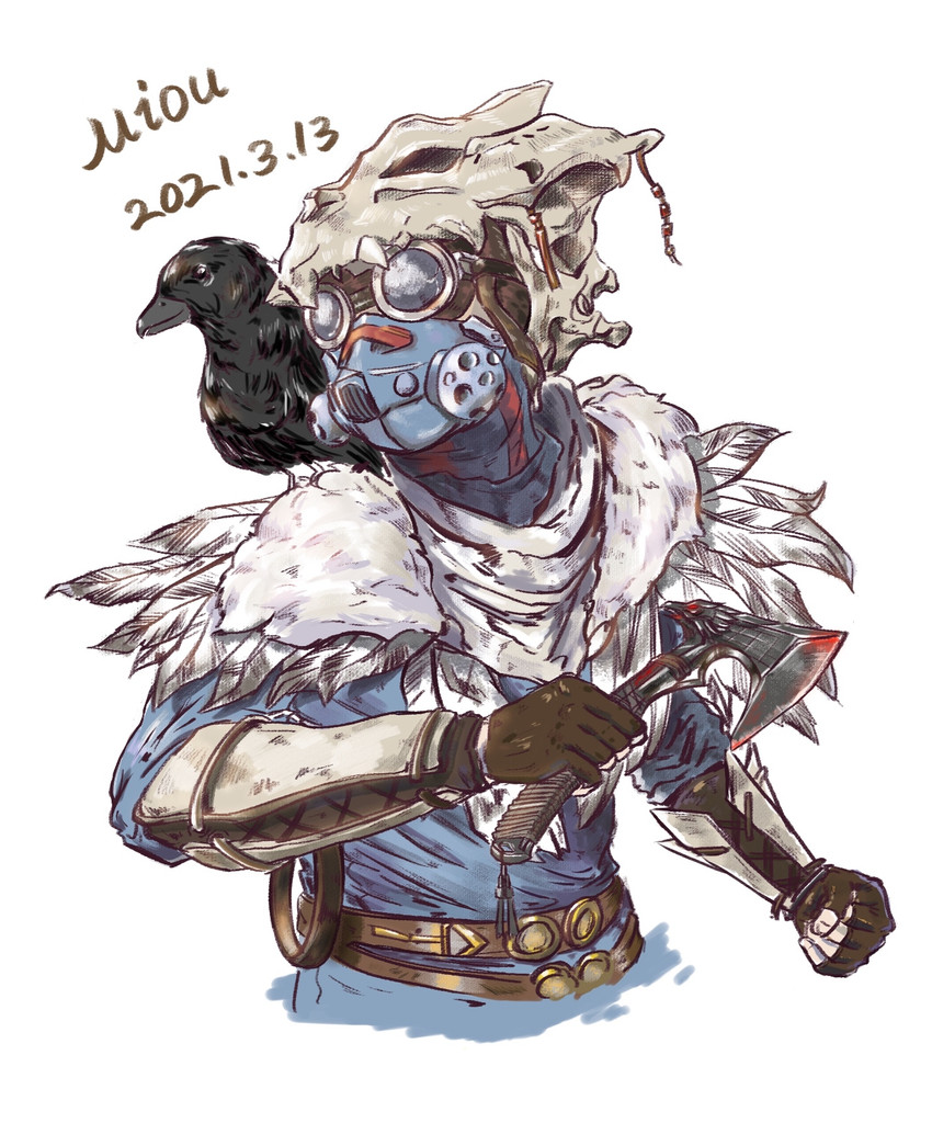 bloodhound and young blood bloodhound (apex legends) drawn by miou