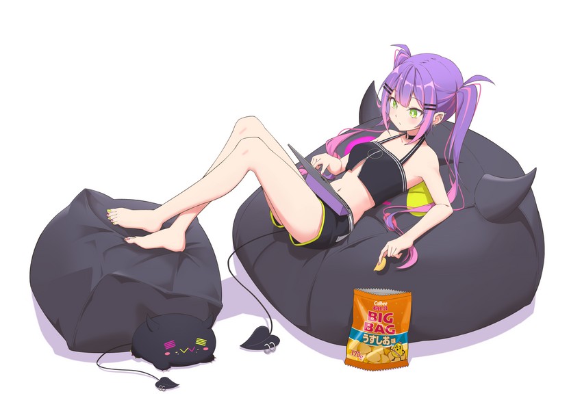 tokoyami towa and bibi (hololive) drawn by quarterlift