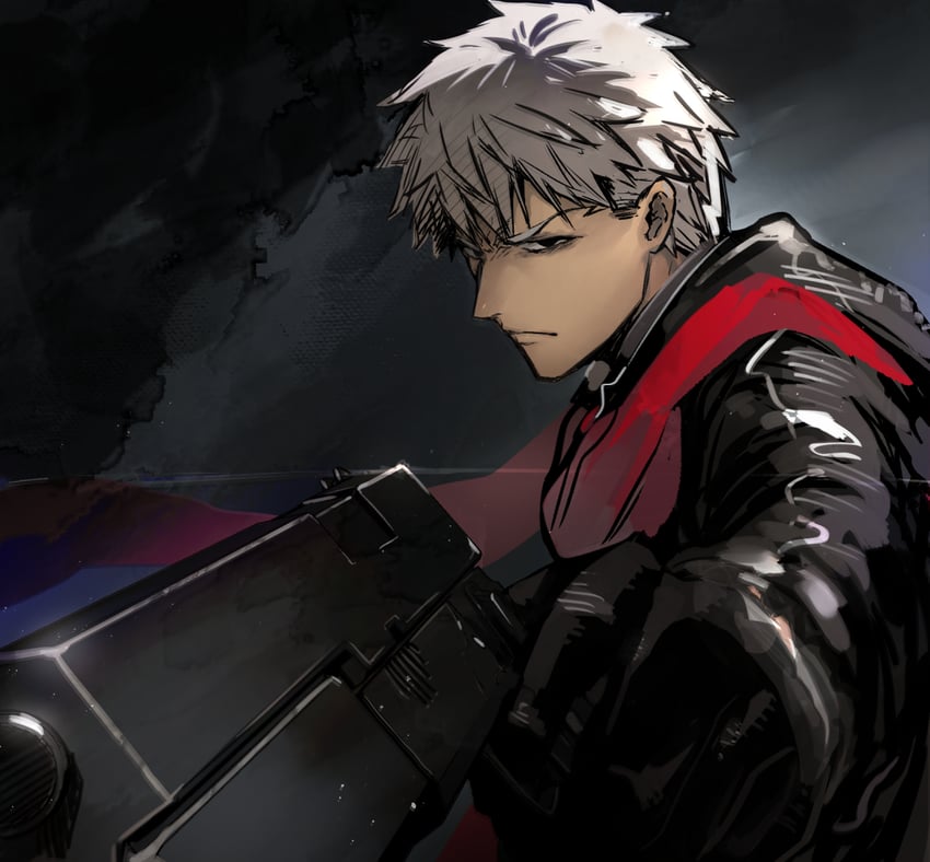 emiya shirou (fate and 1 more) drawn by nishiide_kengorou