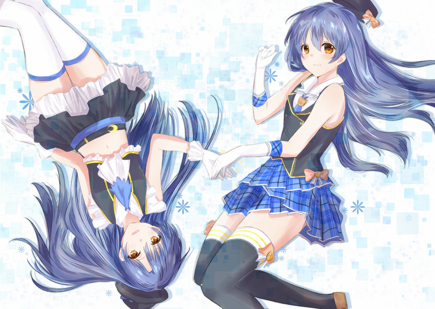 sonoda umi and kisaragi chihaya (idolmaster and 2 more) drawn by aoba_yukichi