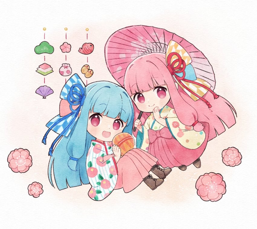 kotonoha akane and kotonoha aoi (voiceroid) drawn by binchou_maguro