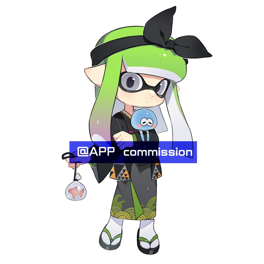 inkling player character, inkling girl, jellyfish, and marie (splatoon and 1 more) drawn by ichijip_app