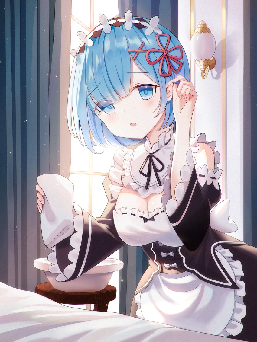 rem (re:zero kara hajimeru isekai seikatsu) drawn by iren_lovel
