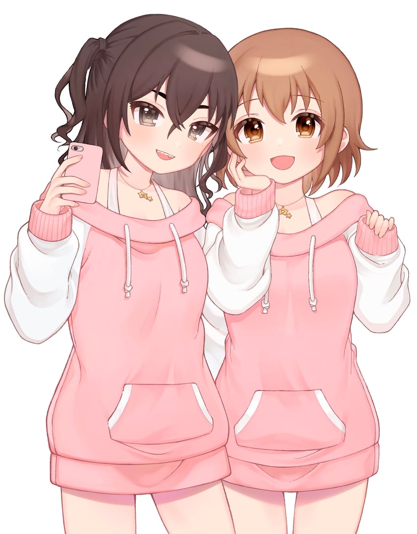sunazuka akira and kita hinako (idolmaster and 1 more) drawn by dokodemonai
