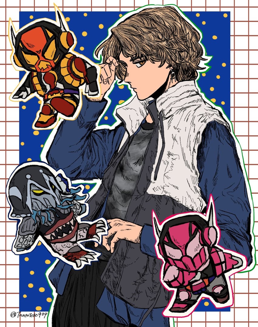 lakia amarga and kamen rider vram (kamen rider and 1 more) drawn by tantotete904