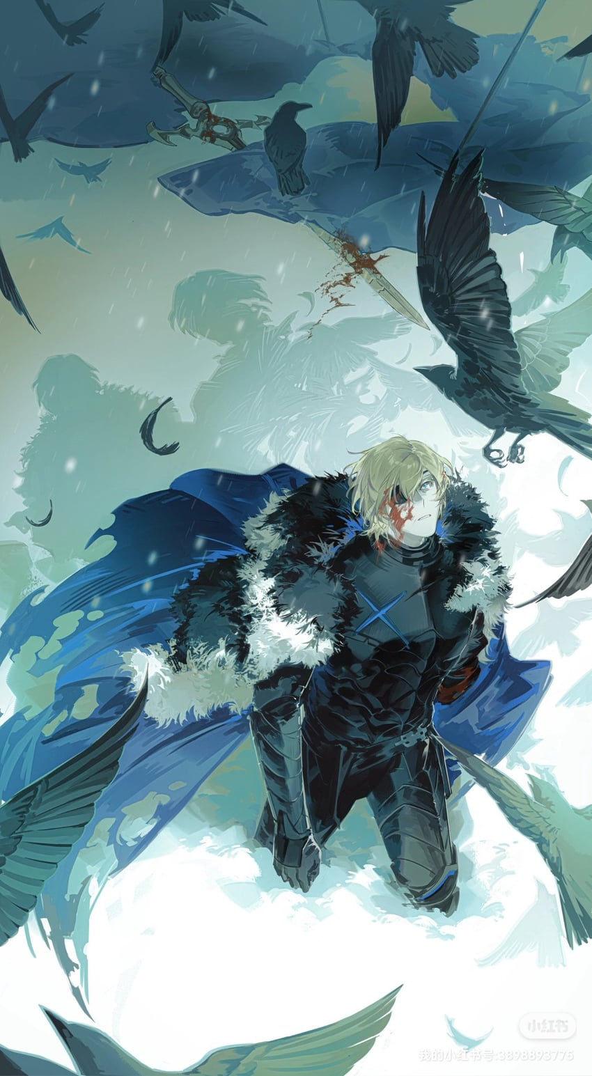 dimitri alexandre blaiddyd and male byleth (fire emblem and 1 more) drawn by gongzuotianxiadiyi