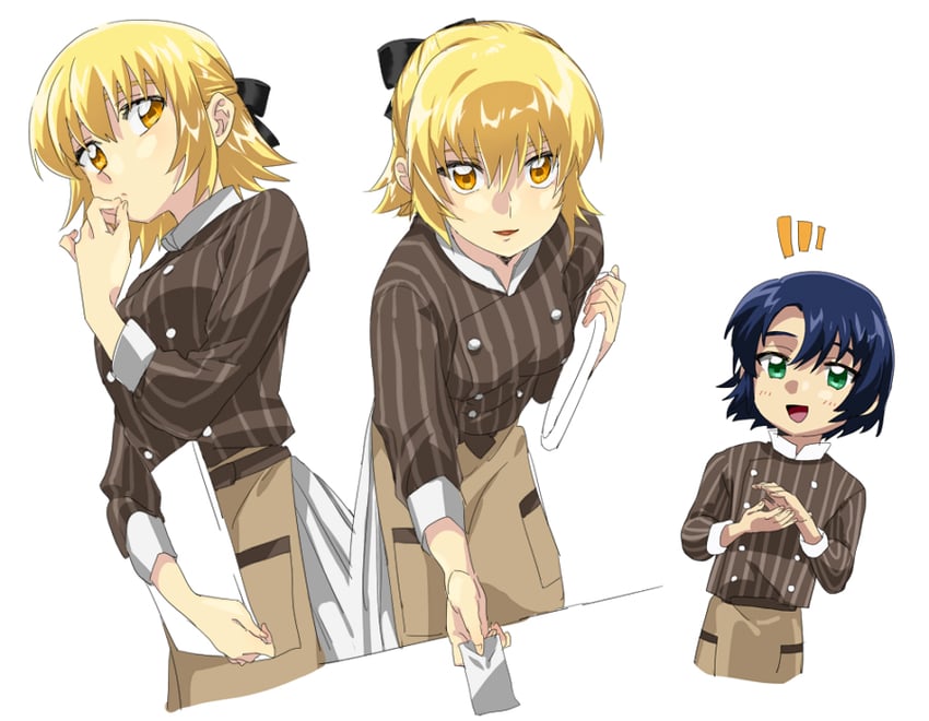 cagalli yula athha and athrun zala (gundam and 3 more) drawn by mo8152379678