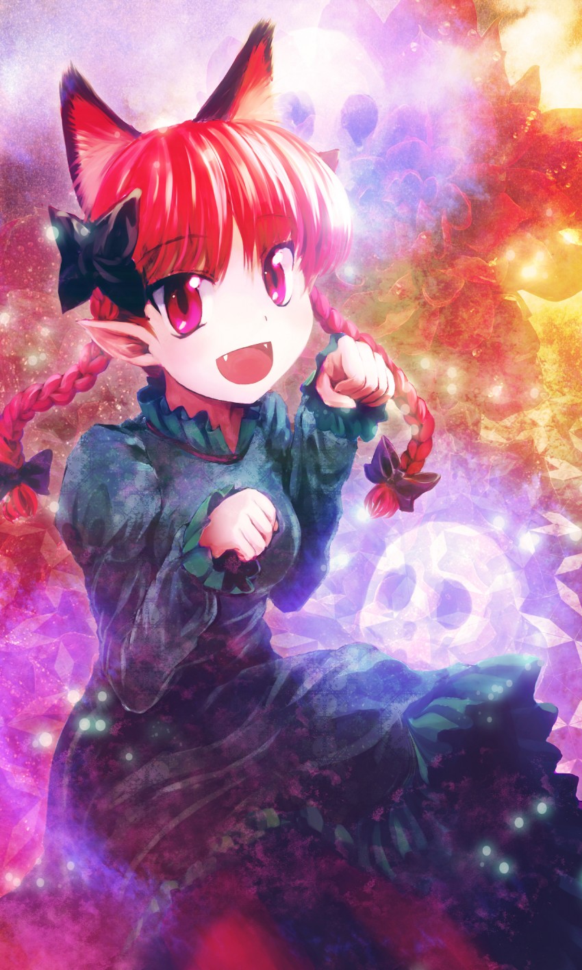 kaenbyou rin (touhou) drawn by ikamagu