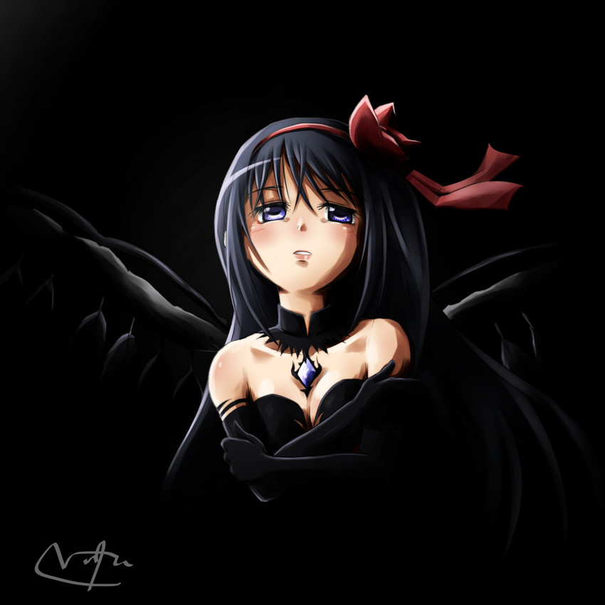akemi homura and akuma homura (mahou shoujo madoka magica and 1 more) drawn by nitta_hiroto