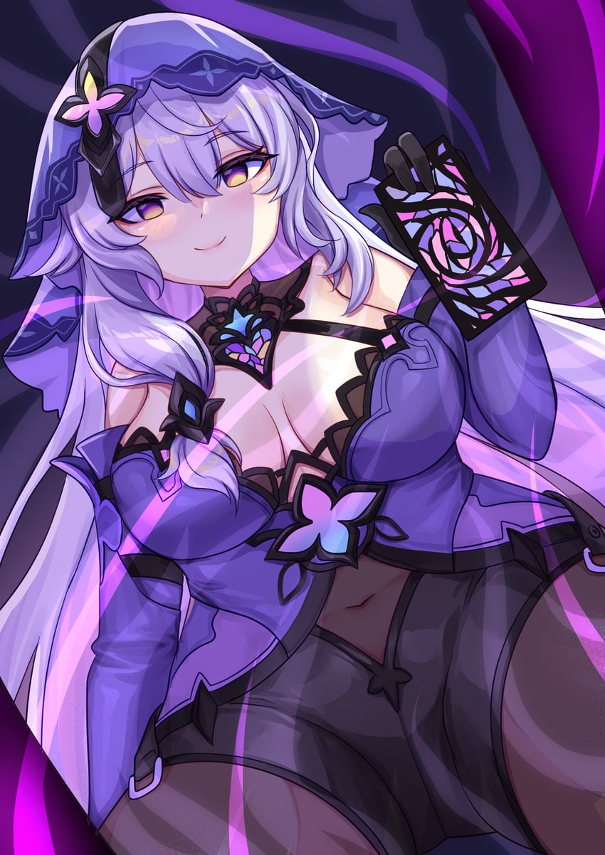 black swan (honkai and 1 more) drawn by flareza