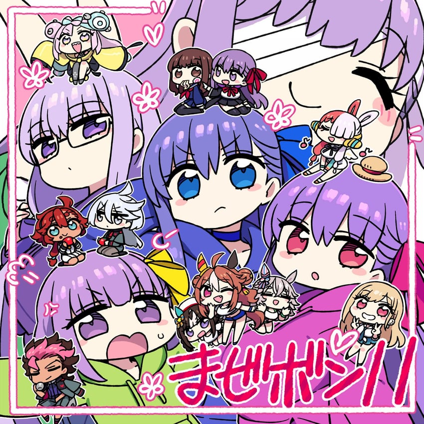 suletta mercury, bb, miorine rembran, meltryllis, kitagawa marin, and 11 more (fate and 11 more) drawn by chan_co