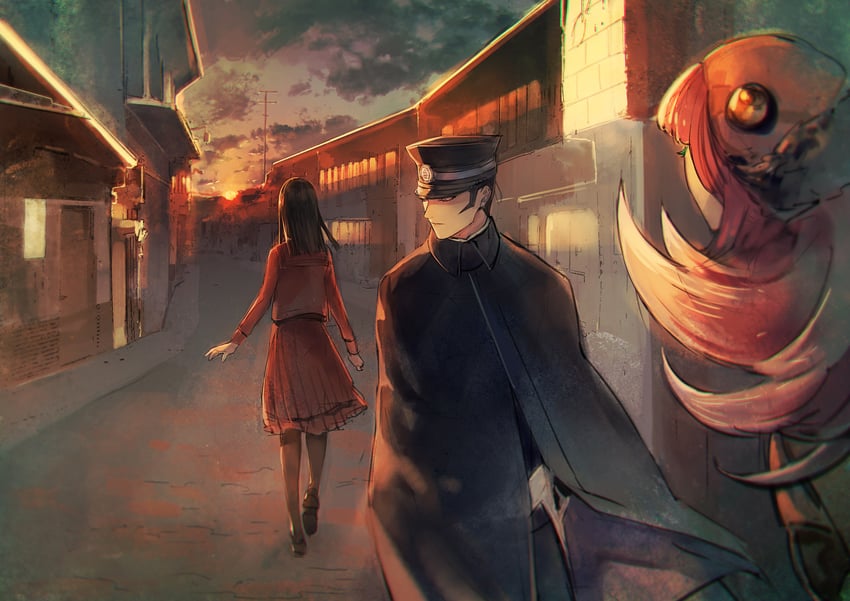 kuzunoha raidou, muu shuwuu, and daidoji kaya (devil summoner and 2 more) drawn by kamizawa_(sark)