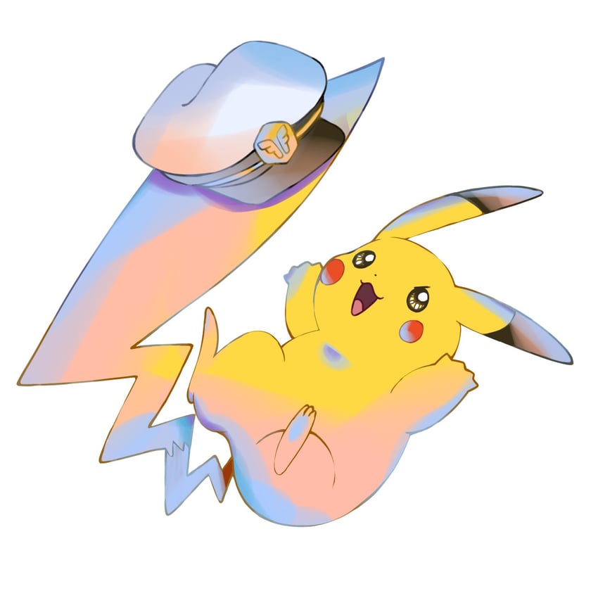 pikachu and captain pikachu (pokemon and 1 more) drawn by nose_poke000