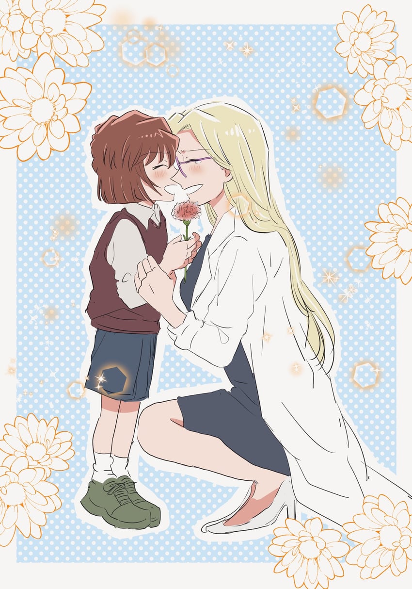 haibara ai and miyano elena (meitantei conan) drawn by beeemaru02