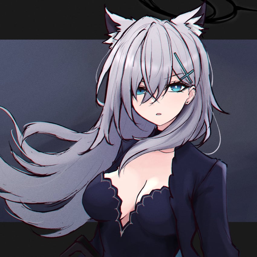 shiroko and shiroko terror (blue archive) drawn by m_r_b