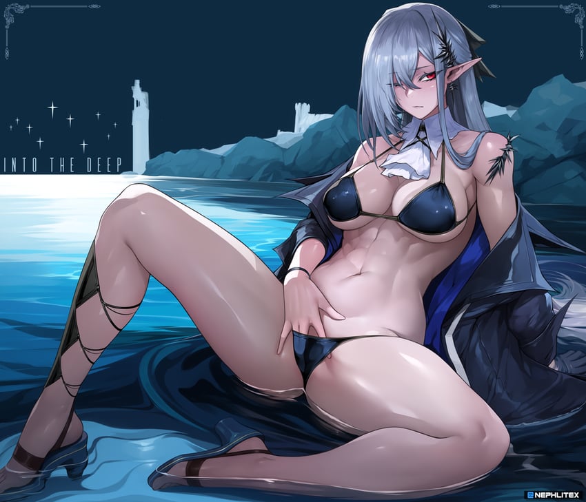 gladiia (arknights) drawn by nephlite
