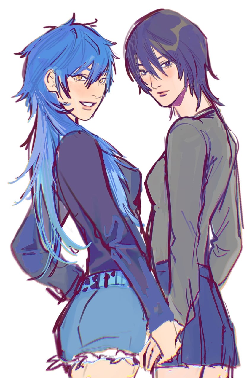 seragaki aoba and sei (dramatical murder and 2 more) drawn by cut_thit