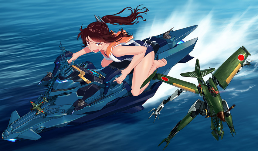 i-401 (kantai collection) drawn by blew_andwhite