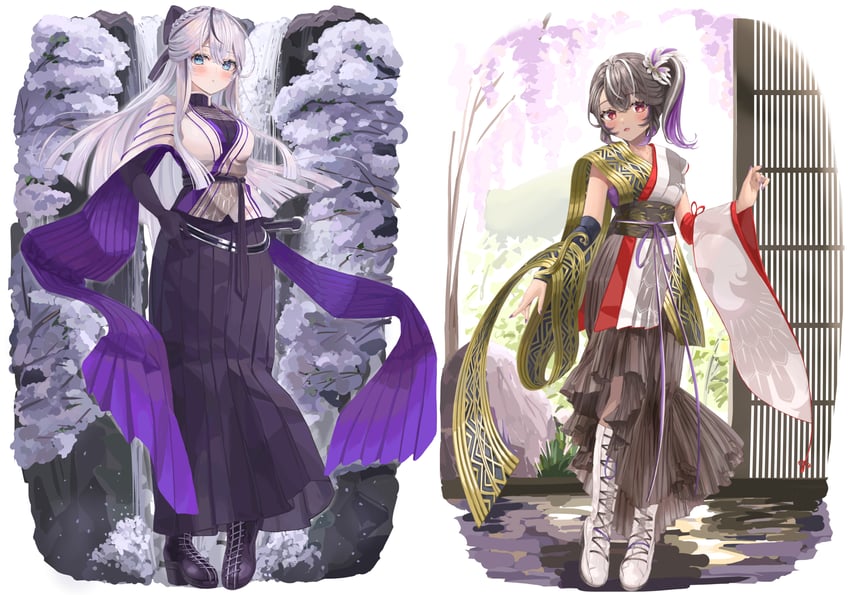 sharifah ozdil and alexandra viktorovna dashkova (original) drawn by tsurubami_(gaad5227)