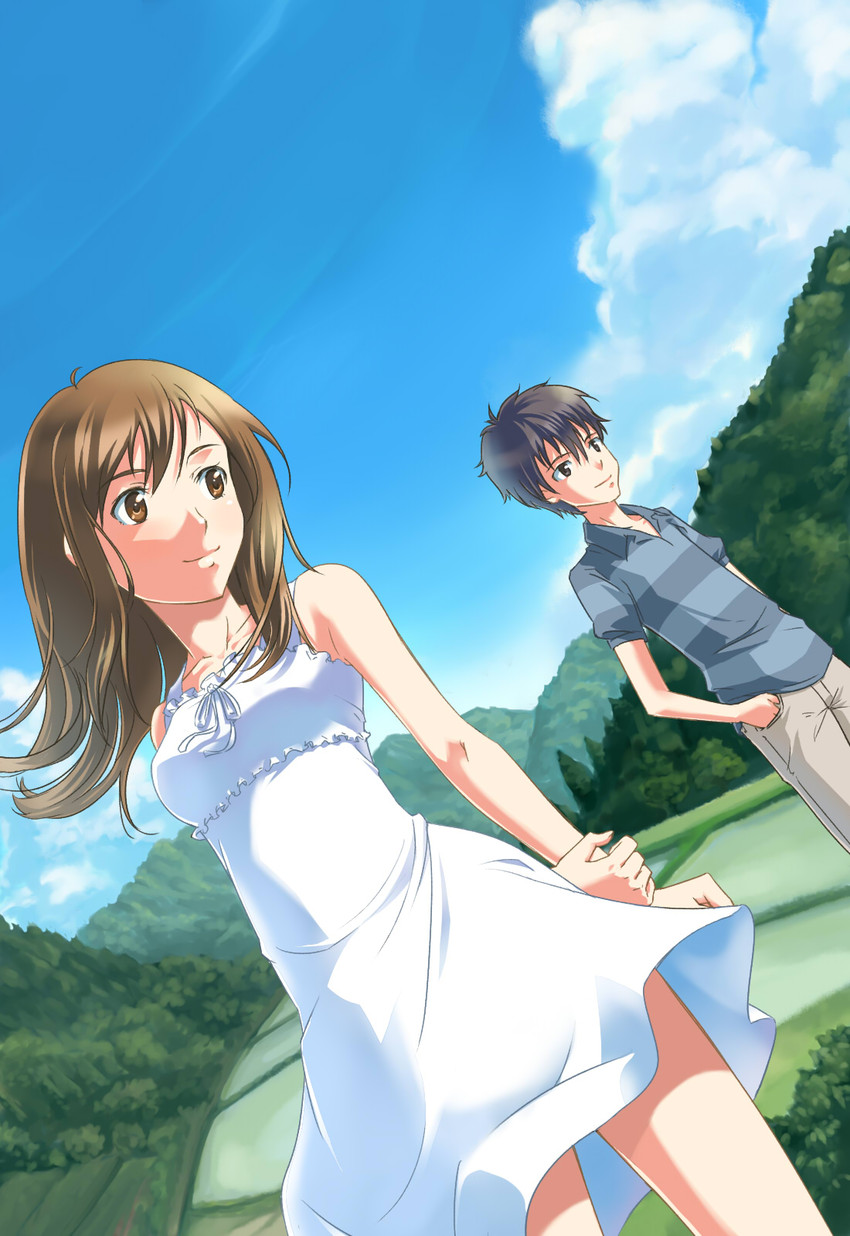 shinohara natsuki and koiso kenji (summer wars) drawn by nishiwaki