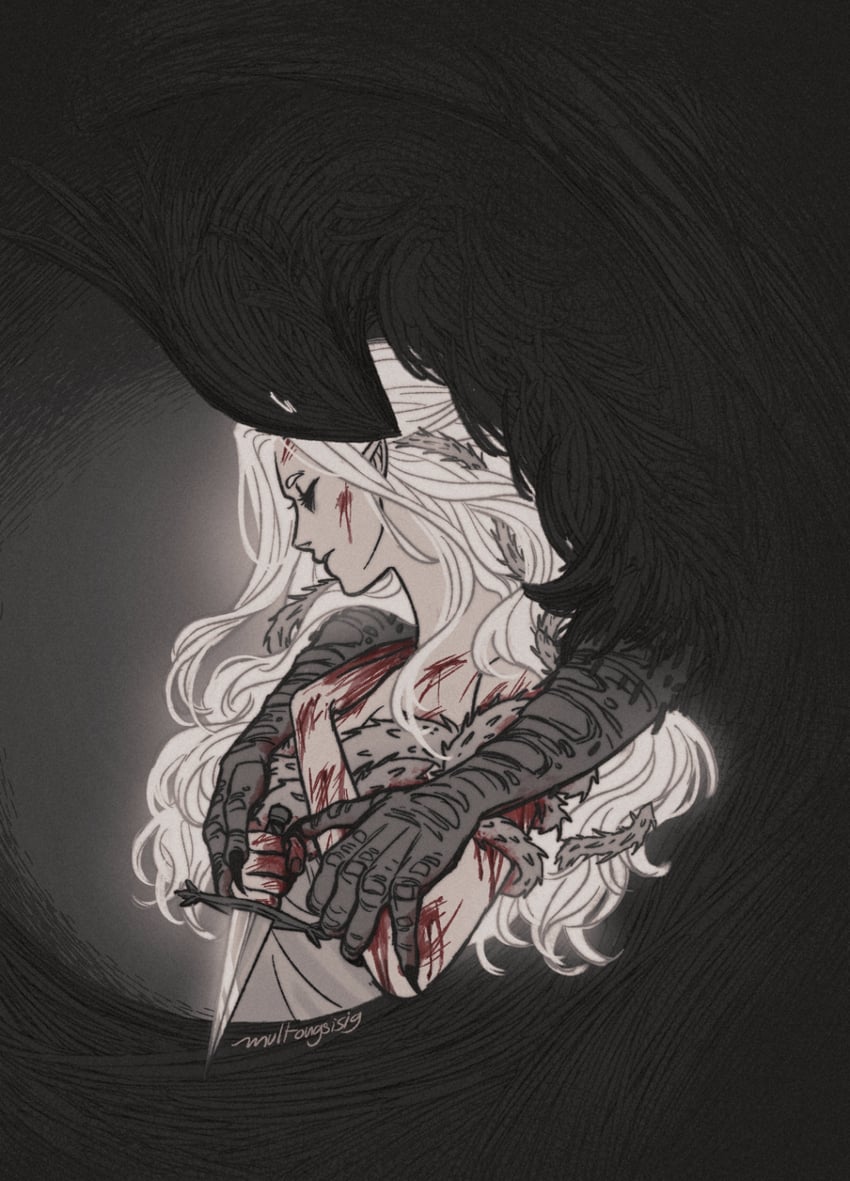 princess, the hero, and the thorn (slay the princess) drawn by multongsisig