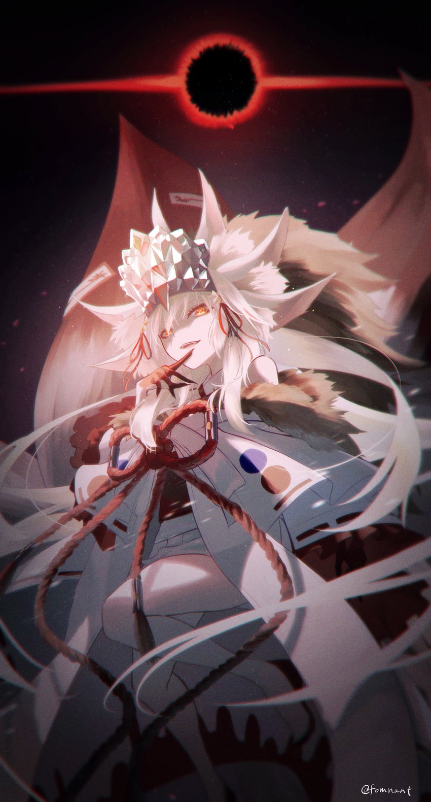 tamamo and koyanskaya (fate and 1 more) drawn by fomnant