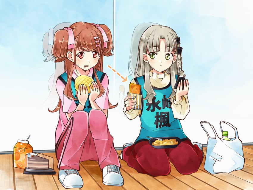 sera honoka and nagamine kaede (22/7) drawn by trefle_r