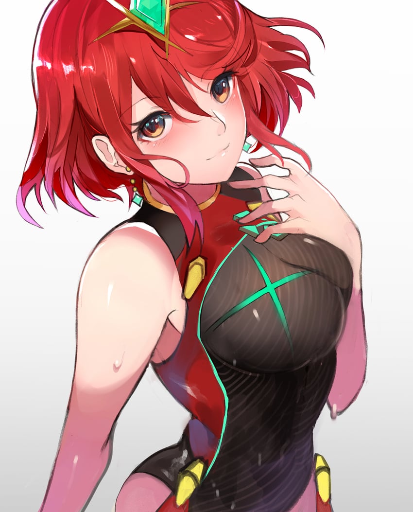 pyra (xenoblade chronicles and 1 more) drawn by tarbo_(exxxpiation)