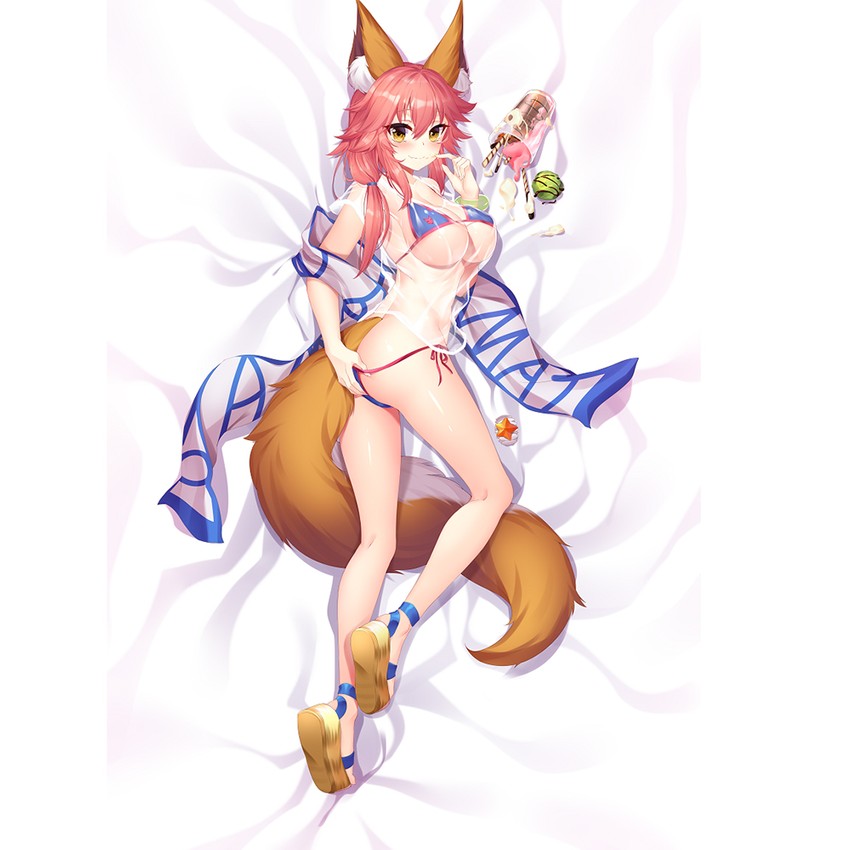 tamamo and tamamo no mae (fate and 1 more) drawn by erspace