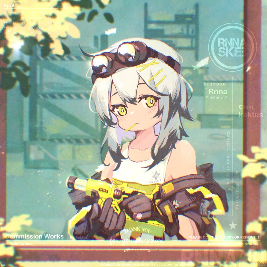 croque (girls' frontline and 1 more) drawn by rnna