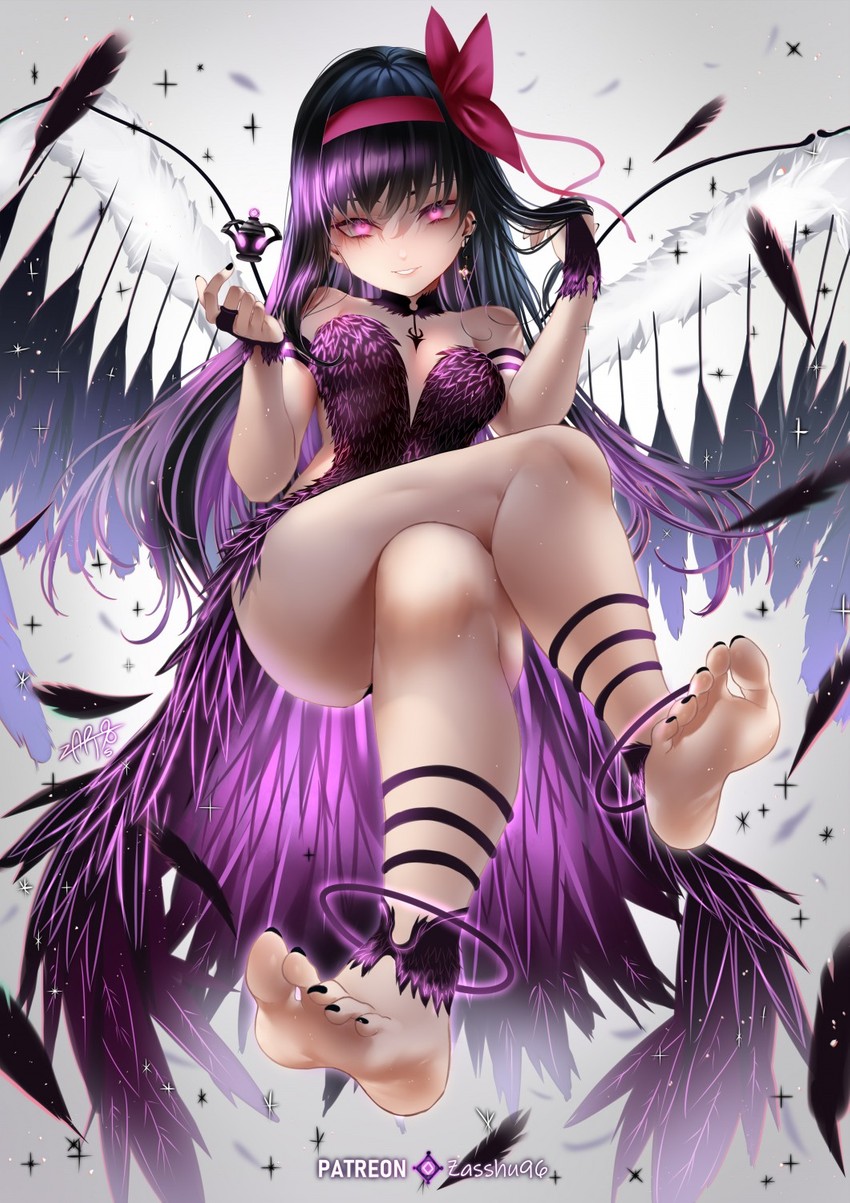 akemi homura and akuma homura (mahou shoujo madoka magica and 1 more) drawn by zasshu