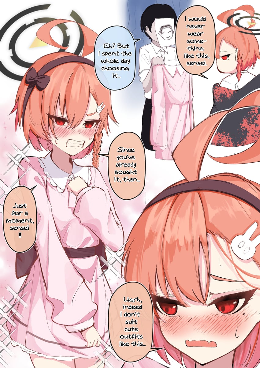 sensei, doodle sensei, and neru (blue archive) drawn by clover_dot_(clov_erd)