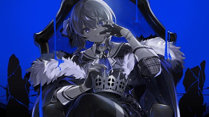 hoshimachi suisei (hololive and 1 more) drawn by lunch_(lunchicken)