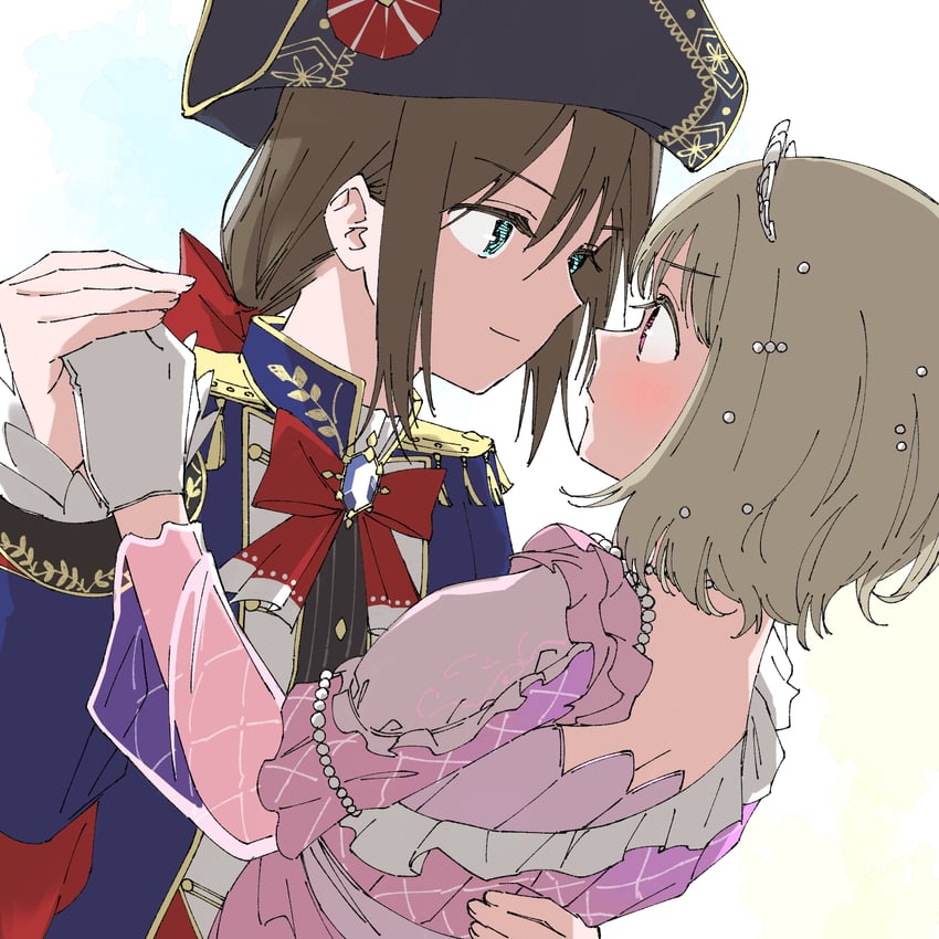 osaka shizuku and nakasu kasumi (love live! and 1 more) drawn by haruruhaharur