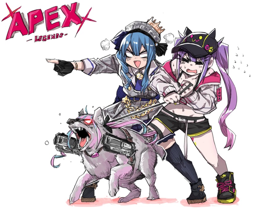 hoshimachi suisei, minato aqua, tokoyami towa, and bibi (hololive and 1 more) drawn by takoongyi