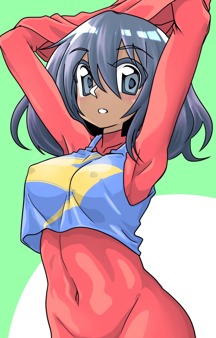 ms. marvel and kamala khan (marvel) drawn by neo_(neovariable)