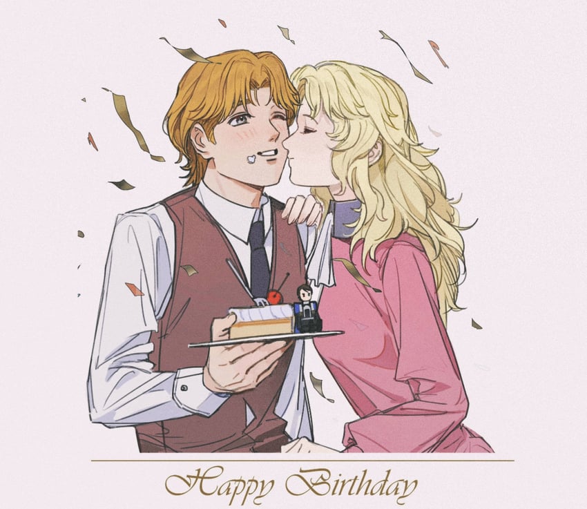 wolfgang mittermeyer and evangeline mittermeyer (ginga eiyuu densetsu) drawn by erhuazi917